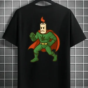 Camiseta PorroMan Héroe Verde — Streetwear ElPorro.eu