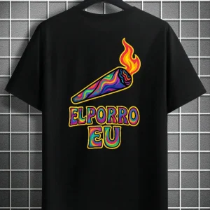 Camiseta Logo Psicodélico ElPorro.eu — Arte rebelde y original